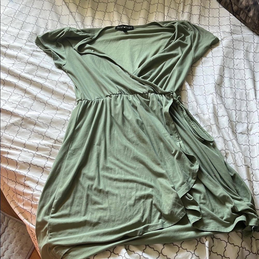Green Wrap Dress